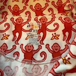 Roller Rabbit Monkey Print Top XXS